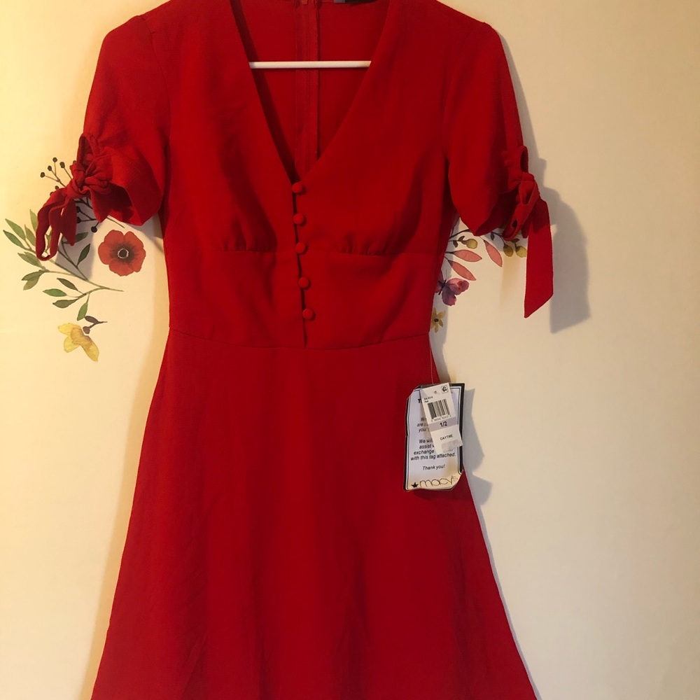 Macy’s red dress